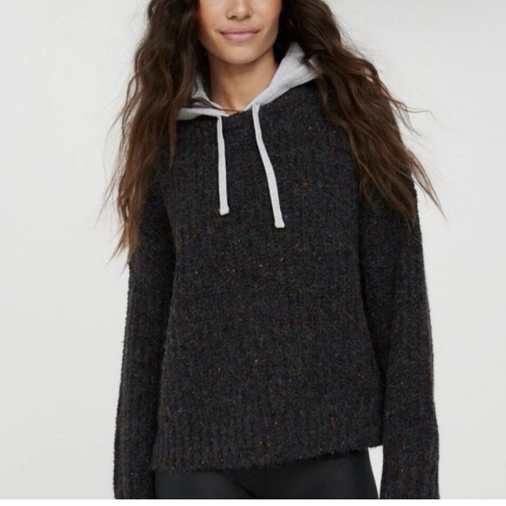 OFFLINE by Aerie Mixed Sweater Sweatshirt Oversized Hoodie Size L